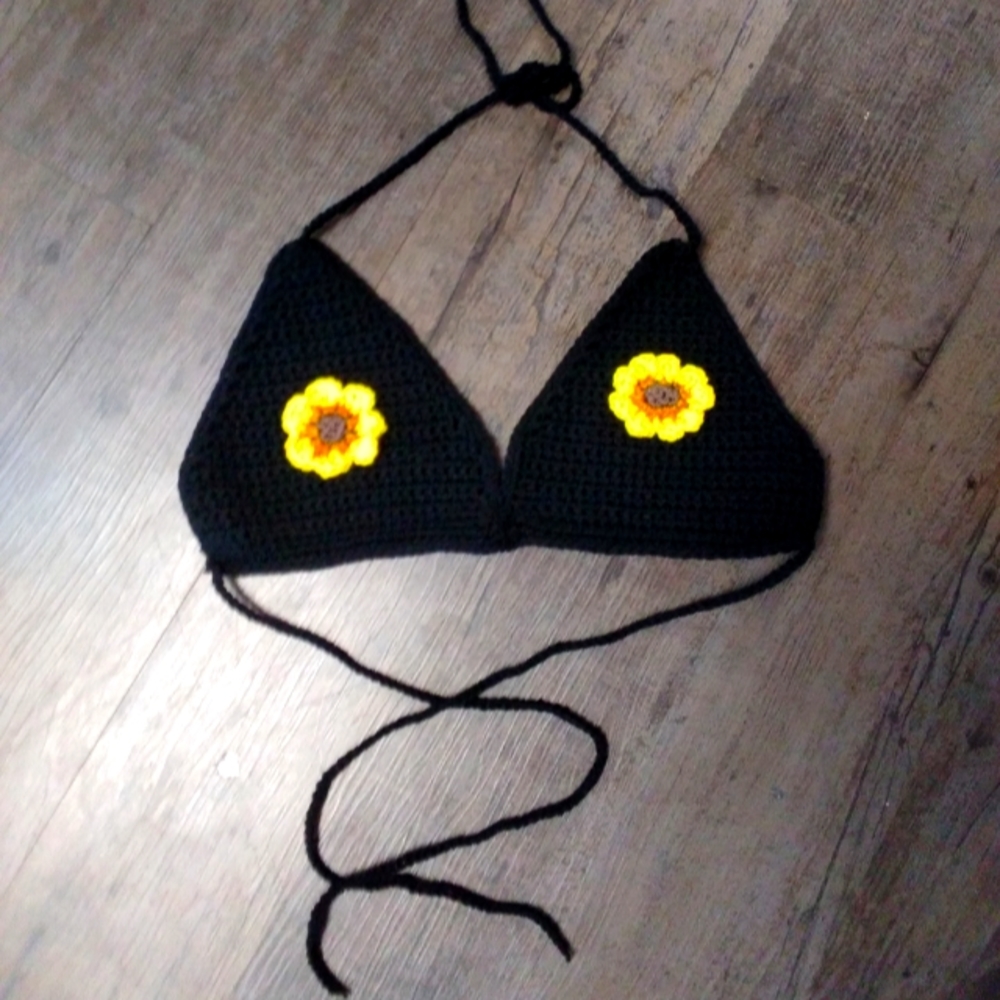 Sunflower bikini top